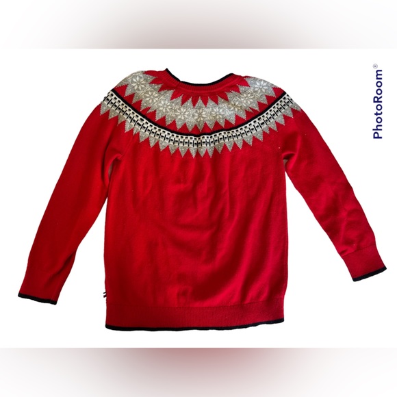 Tommy Hilfiger Women’s Essential Holiday Red Bear Polar Bear Red Sweater - Picture 5 of 8